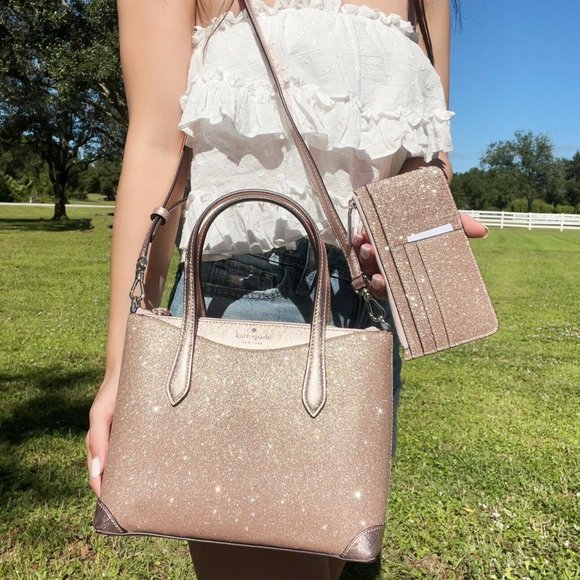 Bundle NWT Kate Spade Satchel Crossbody + Large Card Holder - Picture 2 of 11